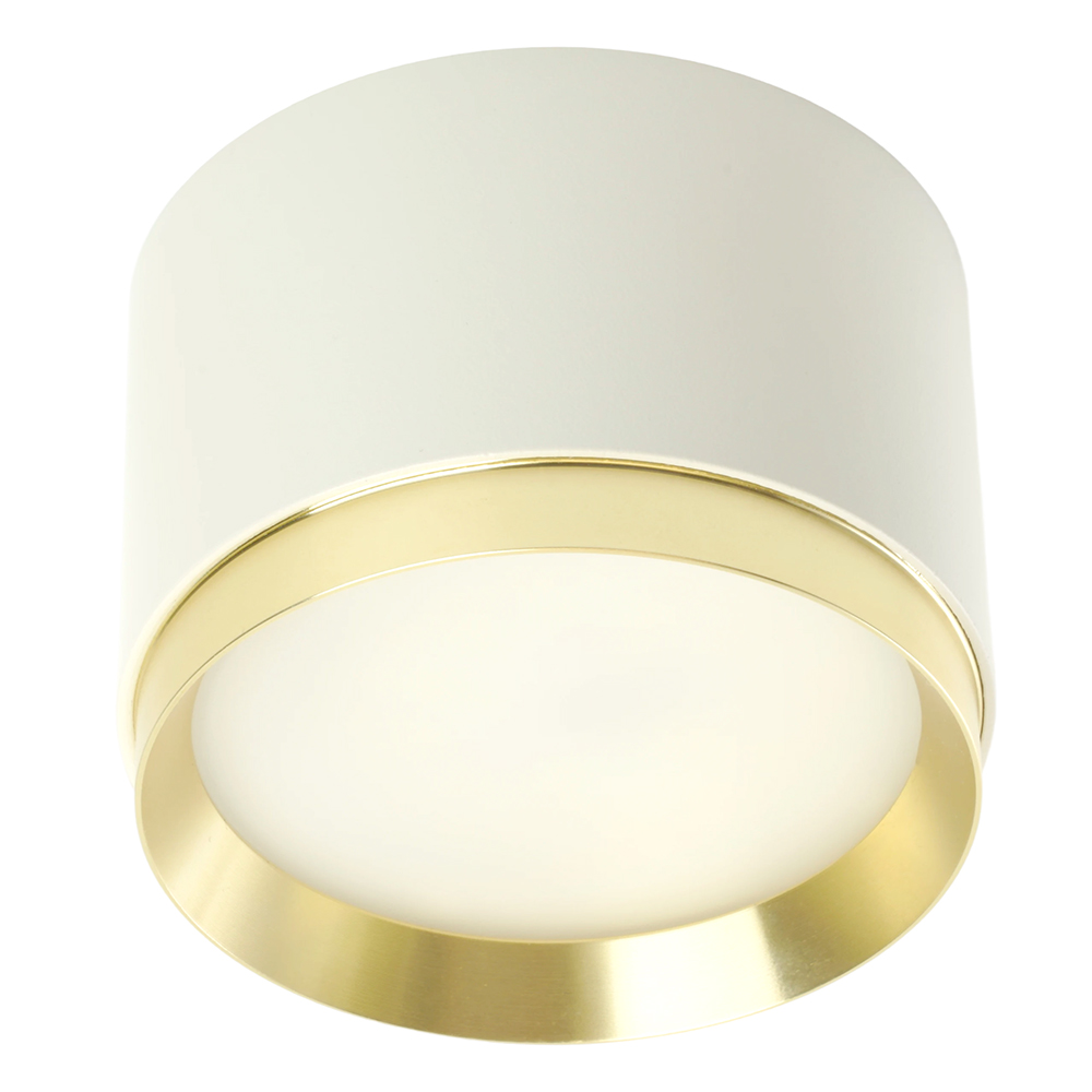 Светильник потолочный Feron Barrel DUET HL459  12W, 230V,GX53, белый + золото IP20