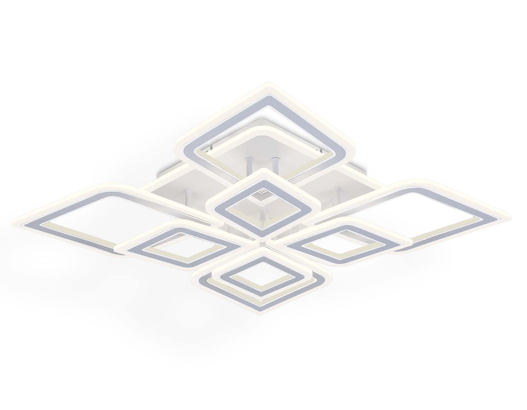 FA8911/4+4 WH/CH белый/хром 162W 3000K-6400K 560*560*120 (ПДУ РАДИО 2.4G)