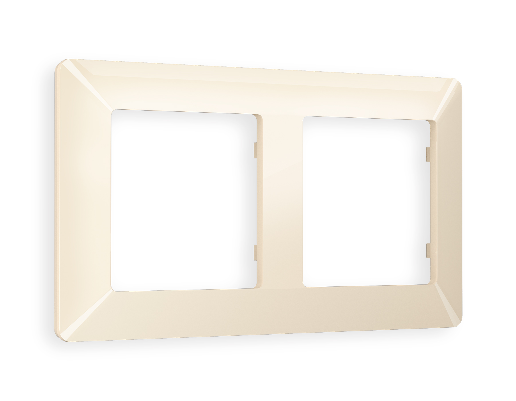 AF110302 Рамка ALFA Line (Бежевый глянец) 2-ая