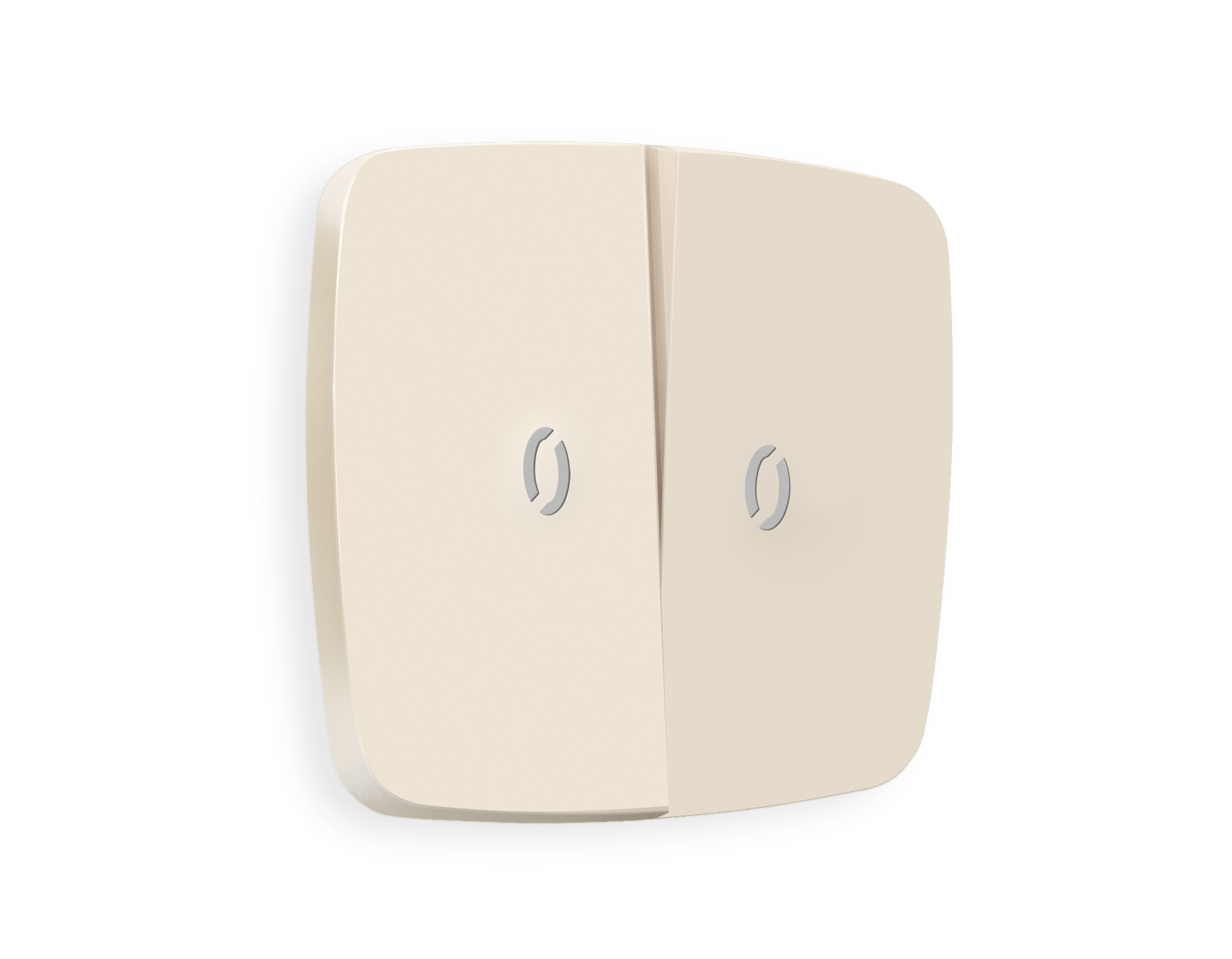 OP3240 Лицевая панель OMEGA (Бежевый матовый) для 2-кл выключателей с подсветкой QUANT