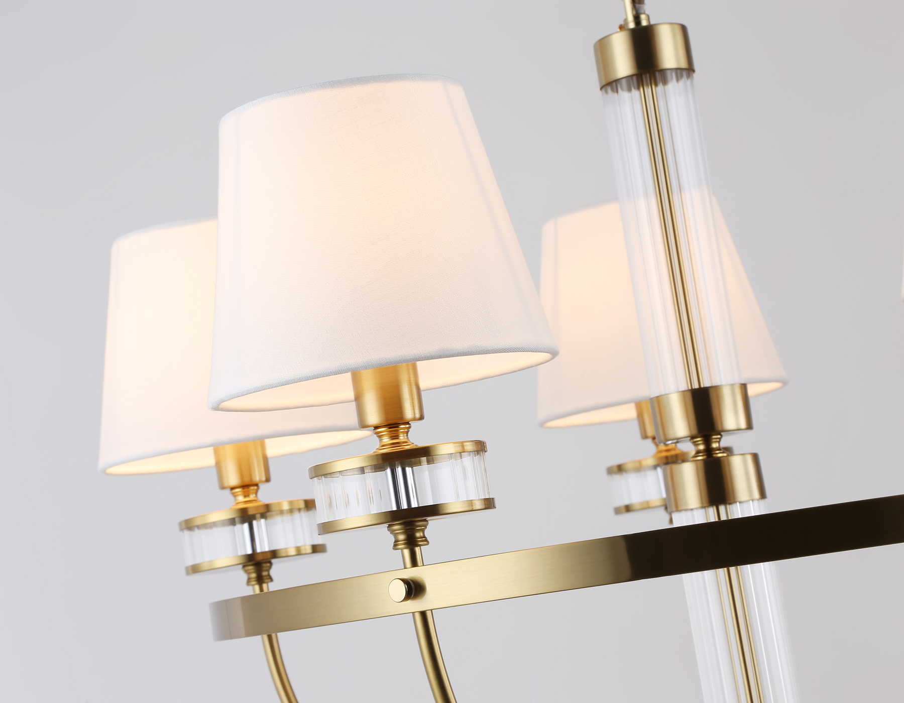 LH71251/5 BS/WH латунь/белый E14/5 max 40W D700*990