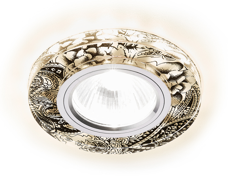 Встраиваемый светильник S223 W/CH/WA белый/серебро/MR16+3W(LED WARM)