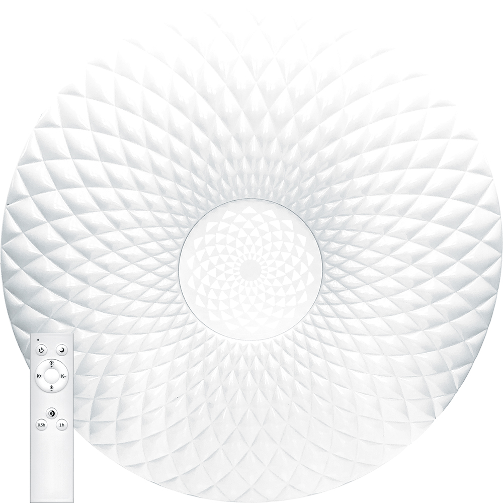 Светодиодный управляемый светильник накладной Feron AL5250 тарелка 100W 3000К-6500K матовый белый