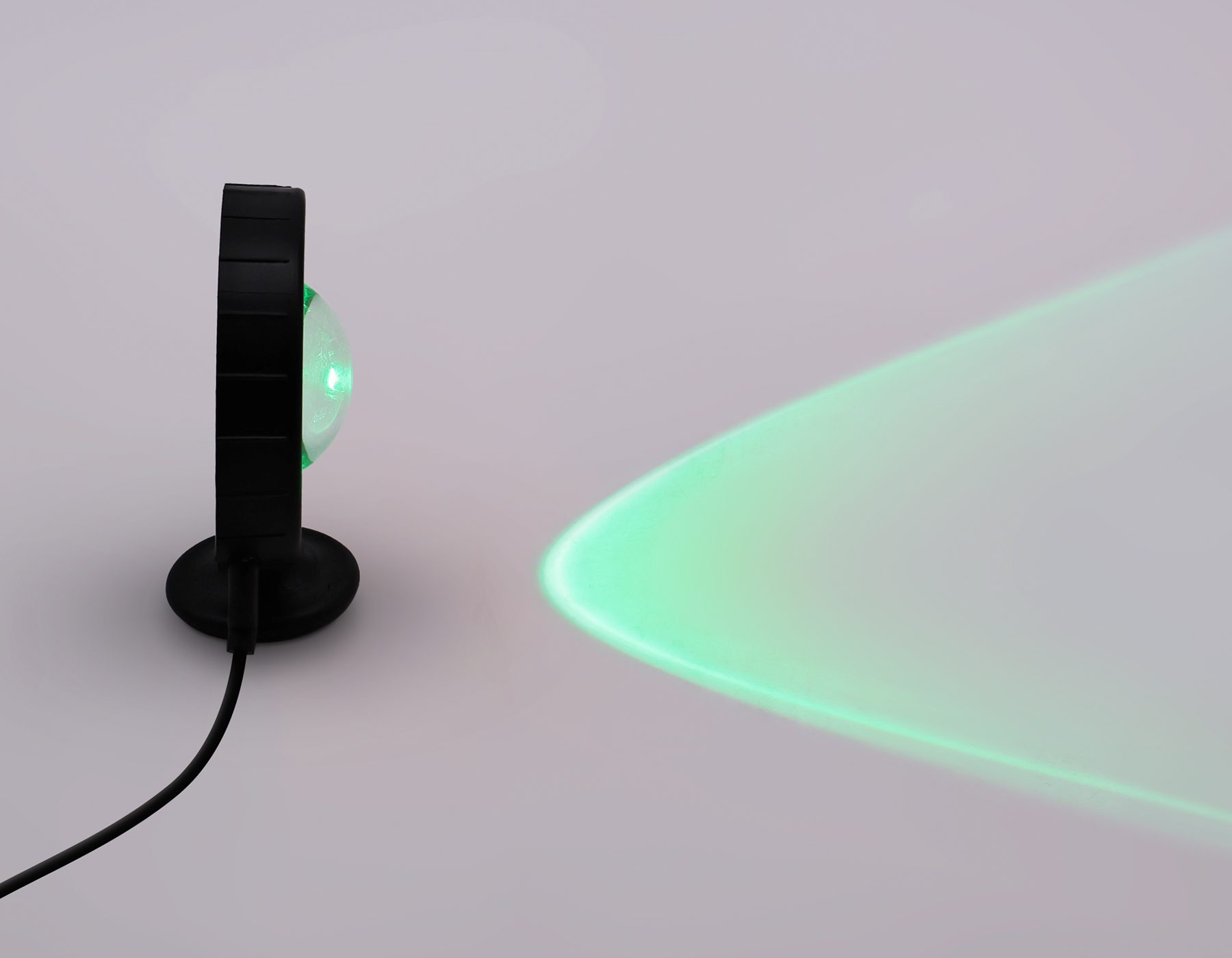 Атмосферная светодиодная настольная лампа с пультом Ambrella DE8383 BK черный LED RGB 3W (ПДУ RGB)