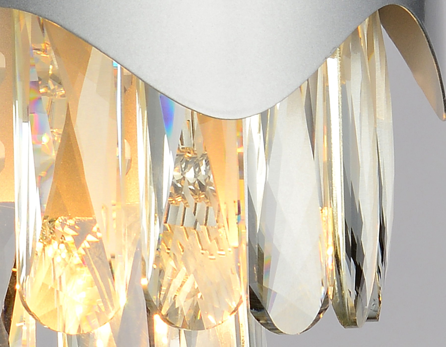 Настенный светильник с хрусталем Ambrella TR5090 SL/CL серебро/прозрачный E14/2 max 40W