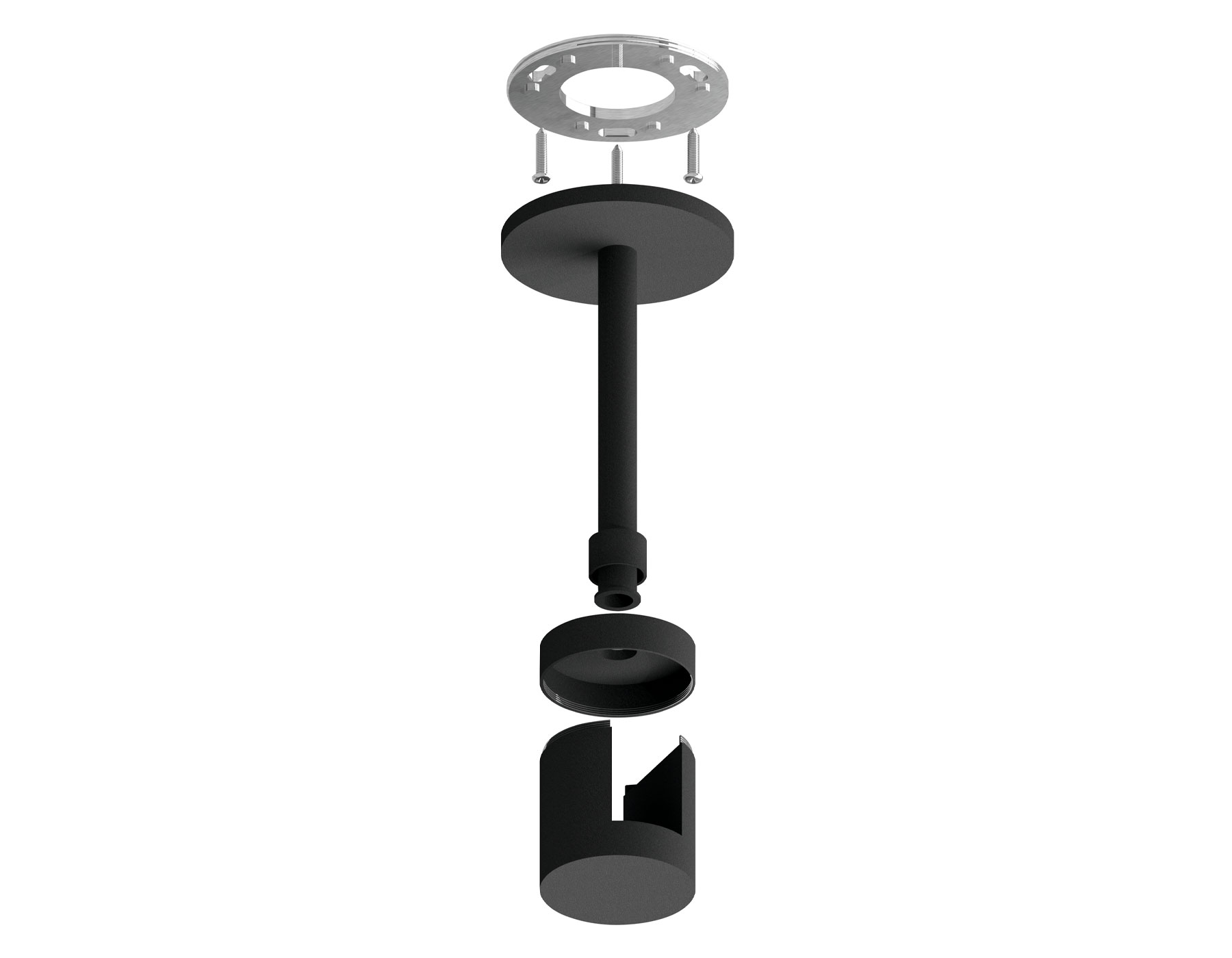 Крепеж накладной Techno Ring Ambrella A9222 BK черный D20*100mm