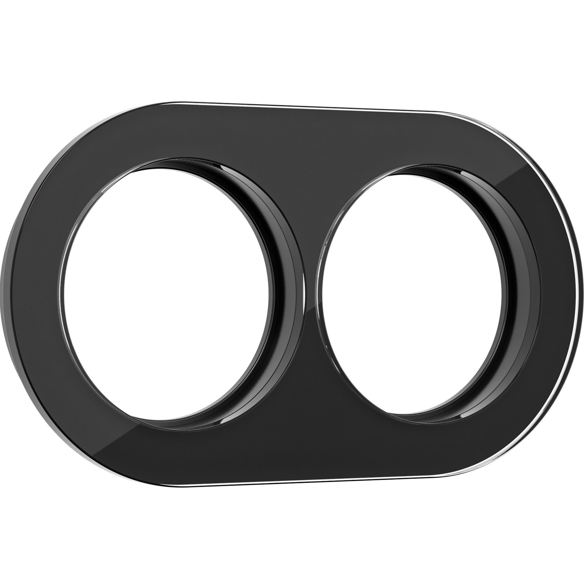 Рамка на 2 поста Werkel Favorit Runda (Черный) WL21-frame-02 / W0025108 / a044905