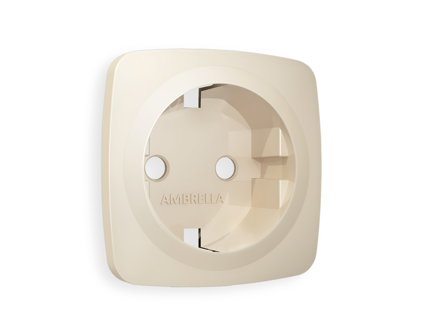 OP3260 Лицевая панель OMEGA (Бежевый матовый) для электрической розетки с/з QUANT