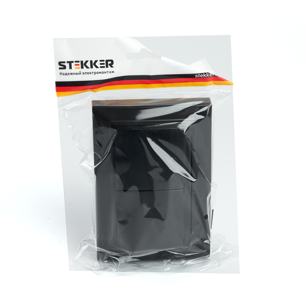 Розетка 2-местная с/з, STEKKER, PST16-9014-02, 250В, 16А с защитной шторкой, серия Эрна, слоновая кость