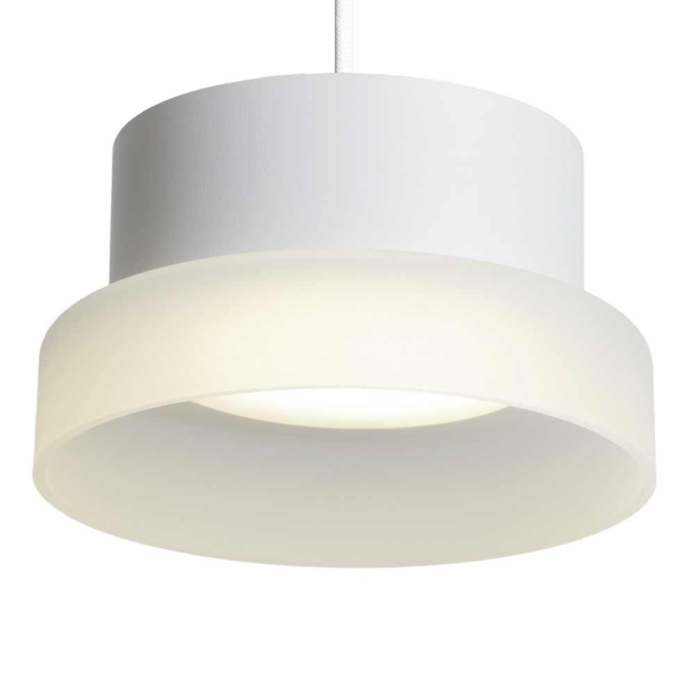 Светильник потолочный Feron Barrel HL4608 OPAL levitation 12W, 230V, GX53, белый, на подвесе 1,7 м