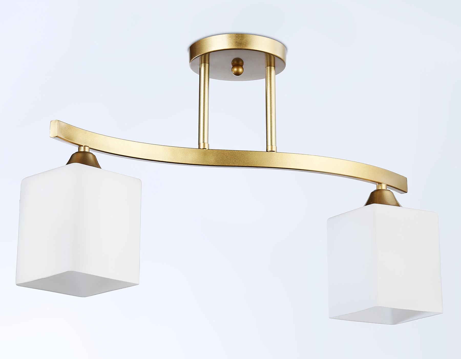 Светильник подвесной Ambrella TR303119/2 CGD/FR золото/белый матовый E27/2 max 40W 500*120*300 Светильник подвесной Ambrella TR303119/2 CGD/FR золото/белый матовый E27/2 max 40W 500*120*300