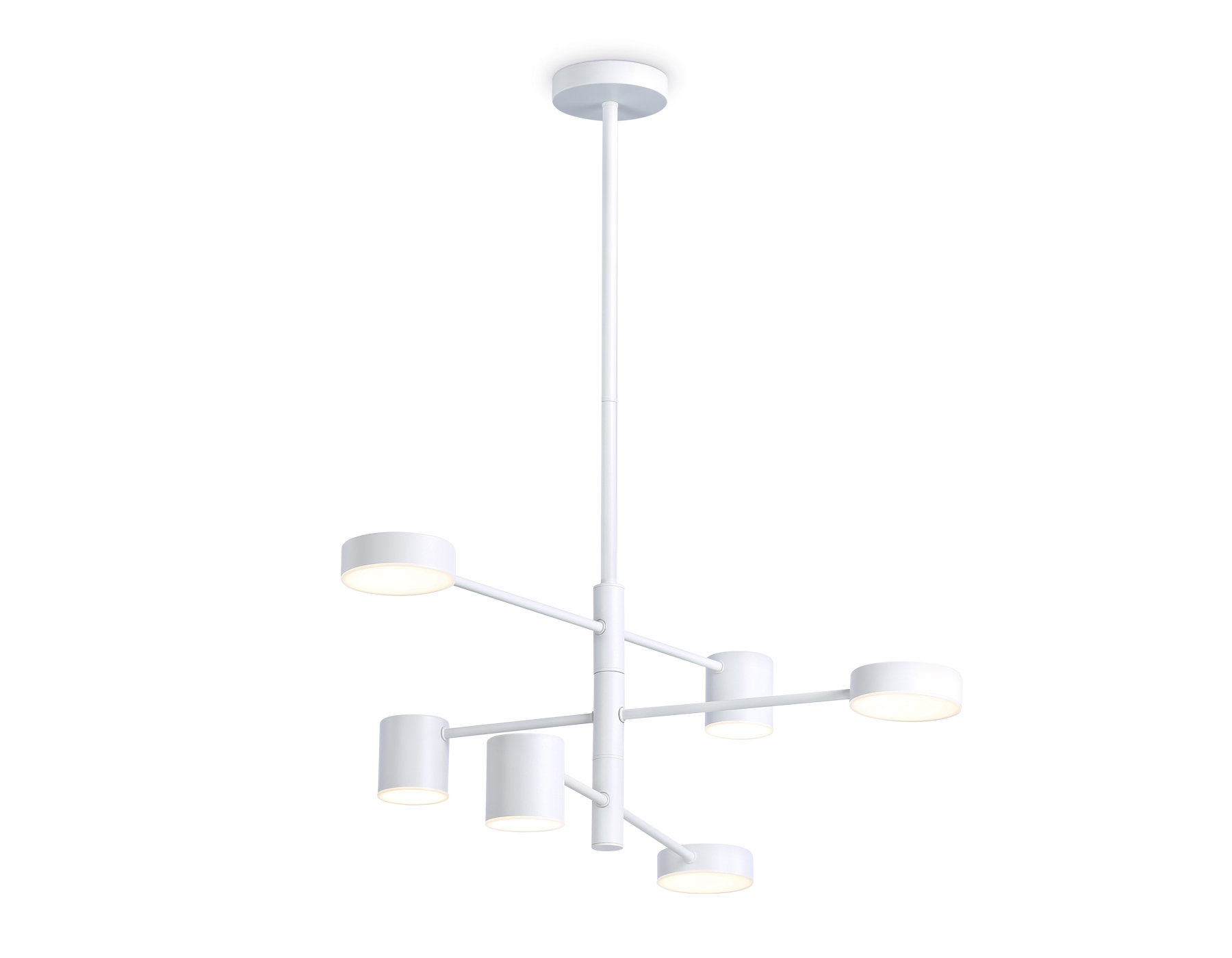 Подвесной светильник Ambrella FL51684/6 WH белый 3000K/4200K/6400K 36W D700*930 (Без ПДУ) Подвесной светильник Ambrella FL51684/6 WH белый 3000K/4200K/6400K 36W D700*930 (Без ПДУ)