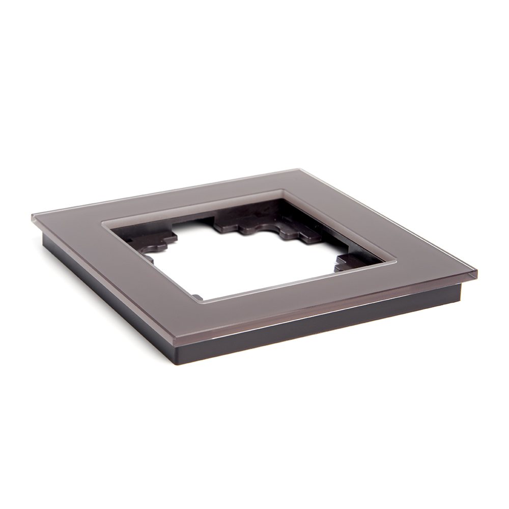 Рамка 1-местная ,STEKKER ,GFR00-7001-04,  серия Катрин, шоколад