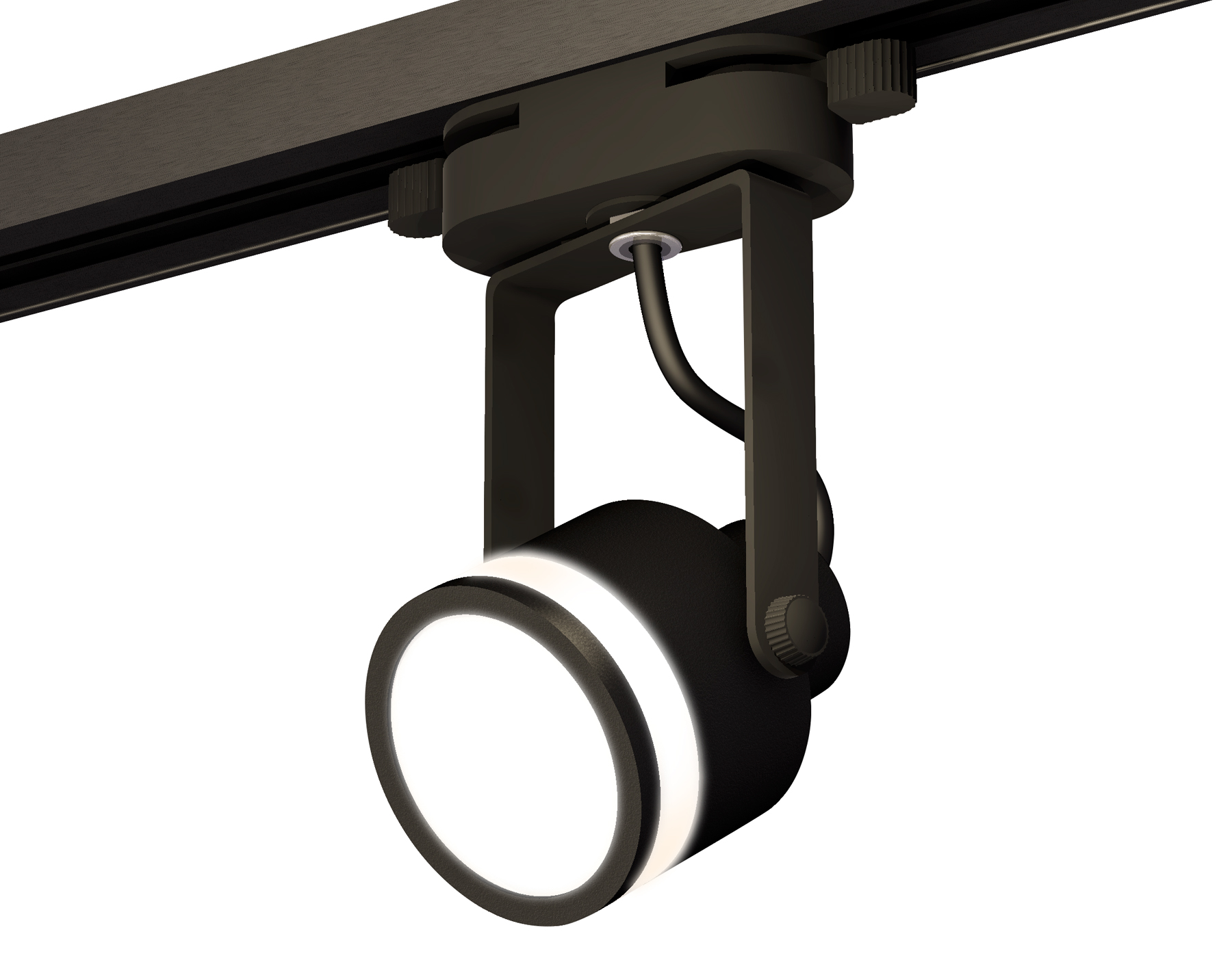 Трековый однофазный светильник XT6602080 PBK/SBK/FR черный полированный/черный песок/белый матовый MR16 GU10 (C6602, N6221)