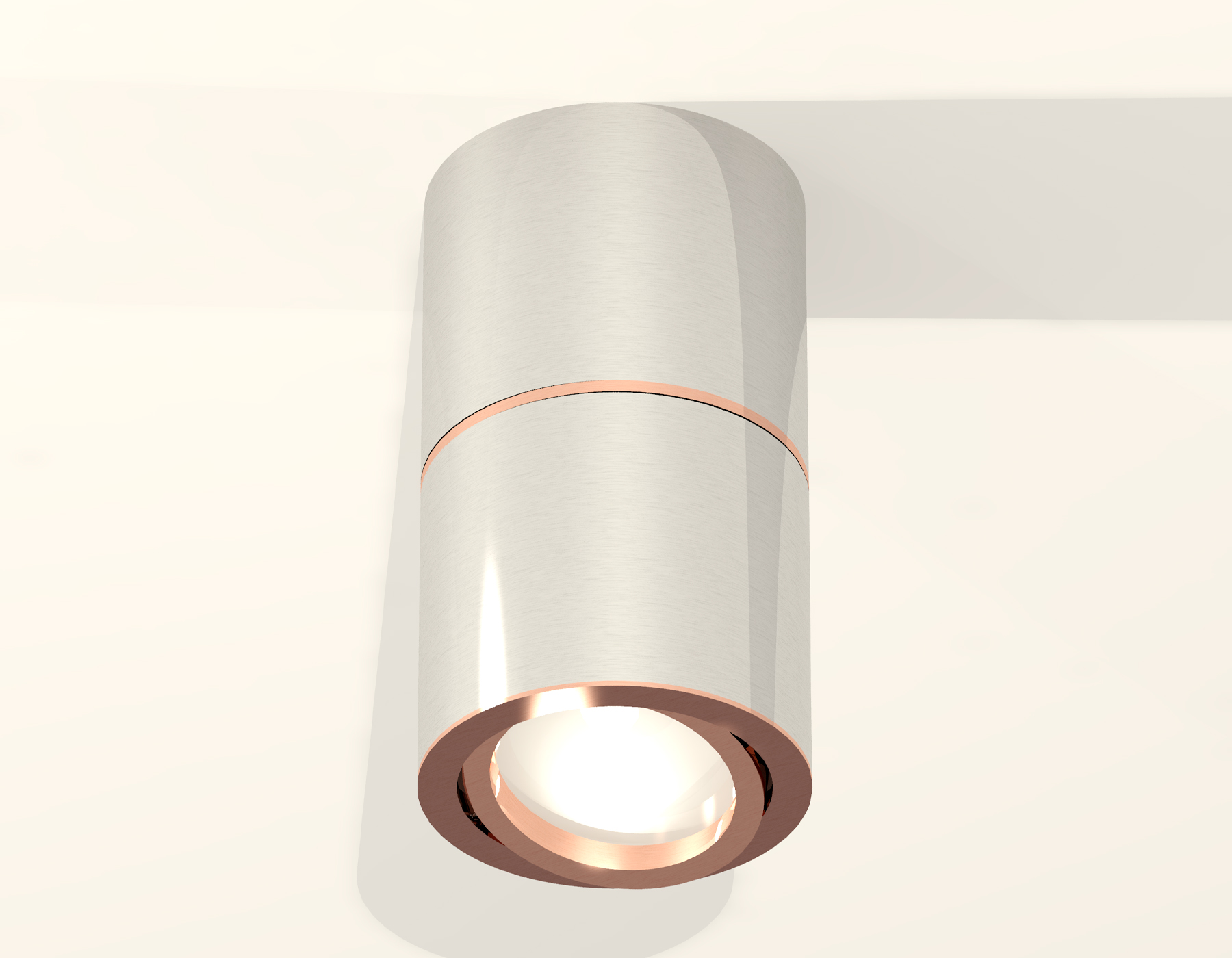 Накладной поворотный светильник XS7405080 PSL/PPG серебро полированное/золото розовое полированное MR16 GU5.3