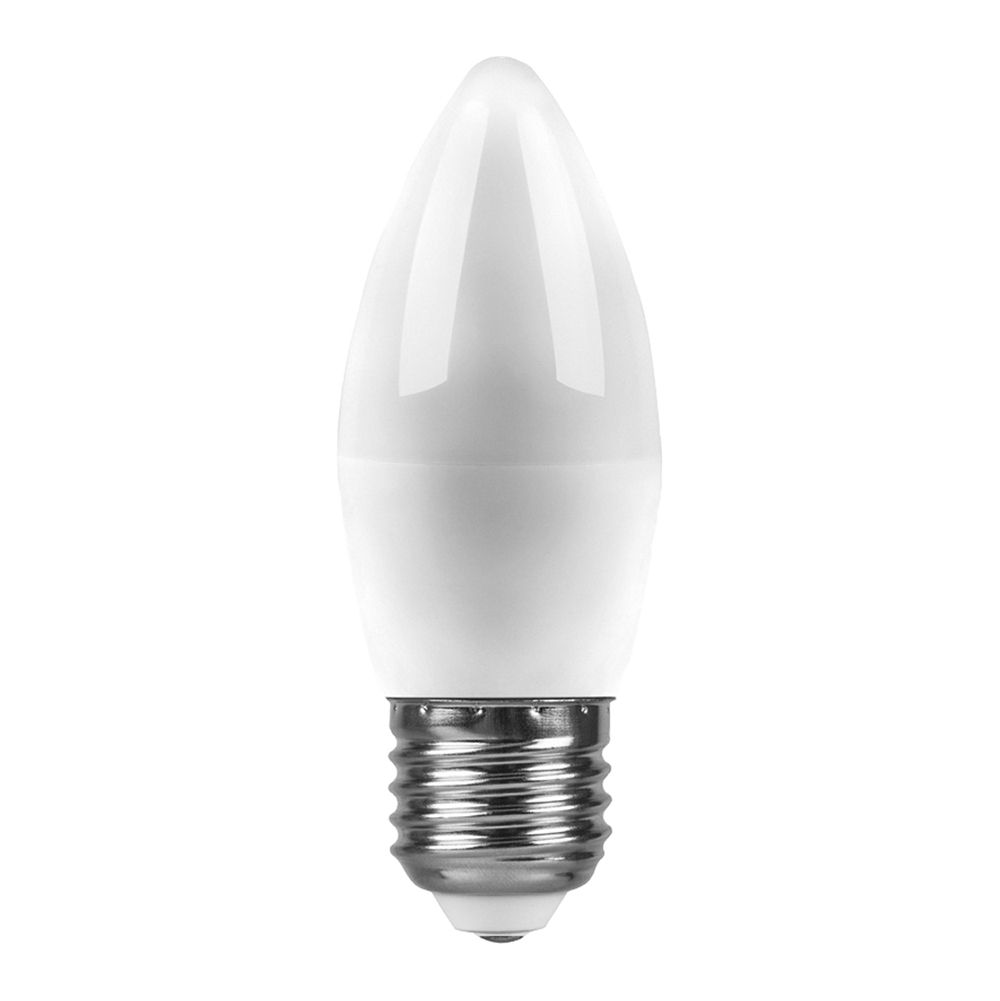 Лампа светодиодная Feron LB-72 Свеча E27 5W 4000K