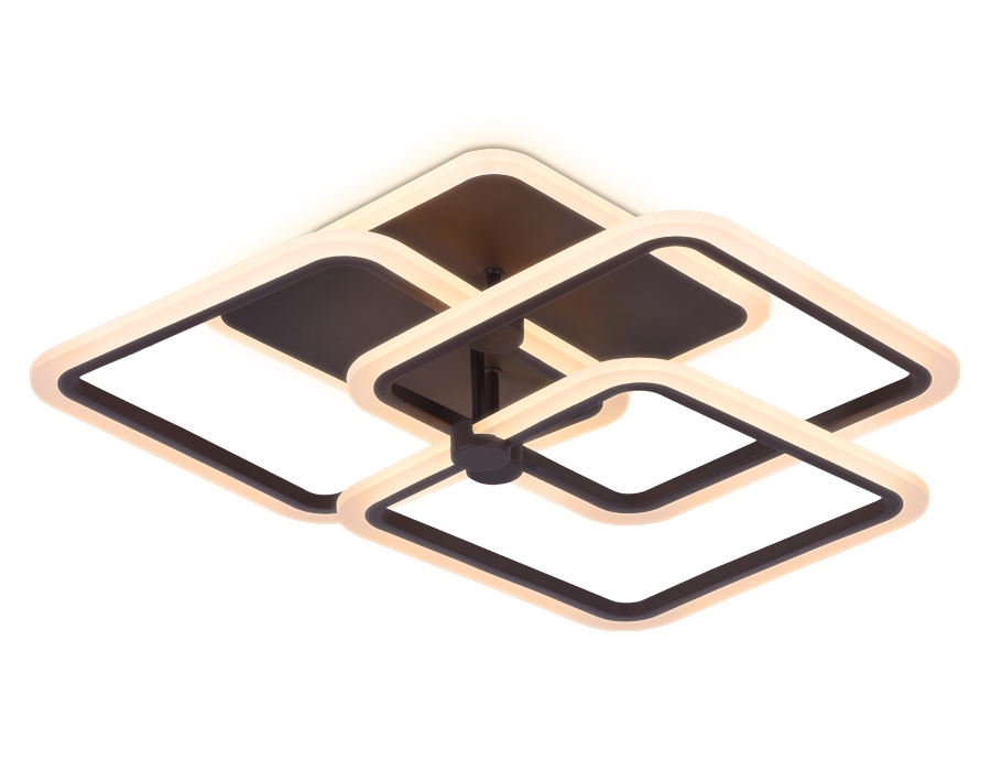 Потолочный светодиодный светильник с пультом FA535/3 CF Ambrella кофе 118W 510*510*140 (ПДУ РАДИО 2.4)