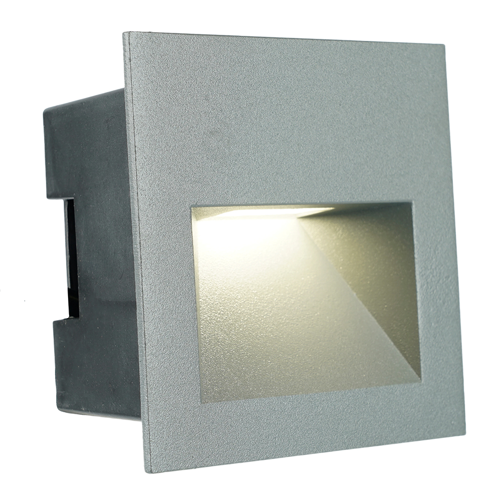 Светодиодный светильник Feron LN013-1 встраиваемый 3W 4000K, IP65, серый