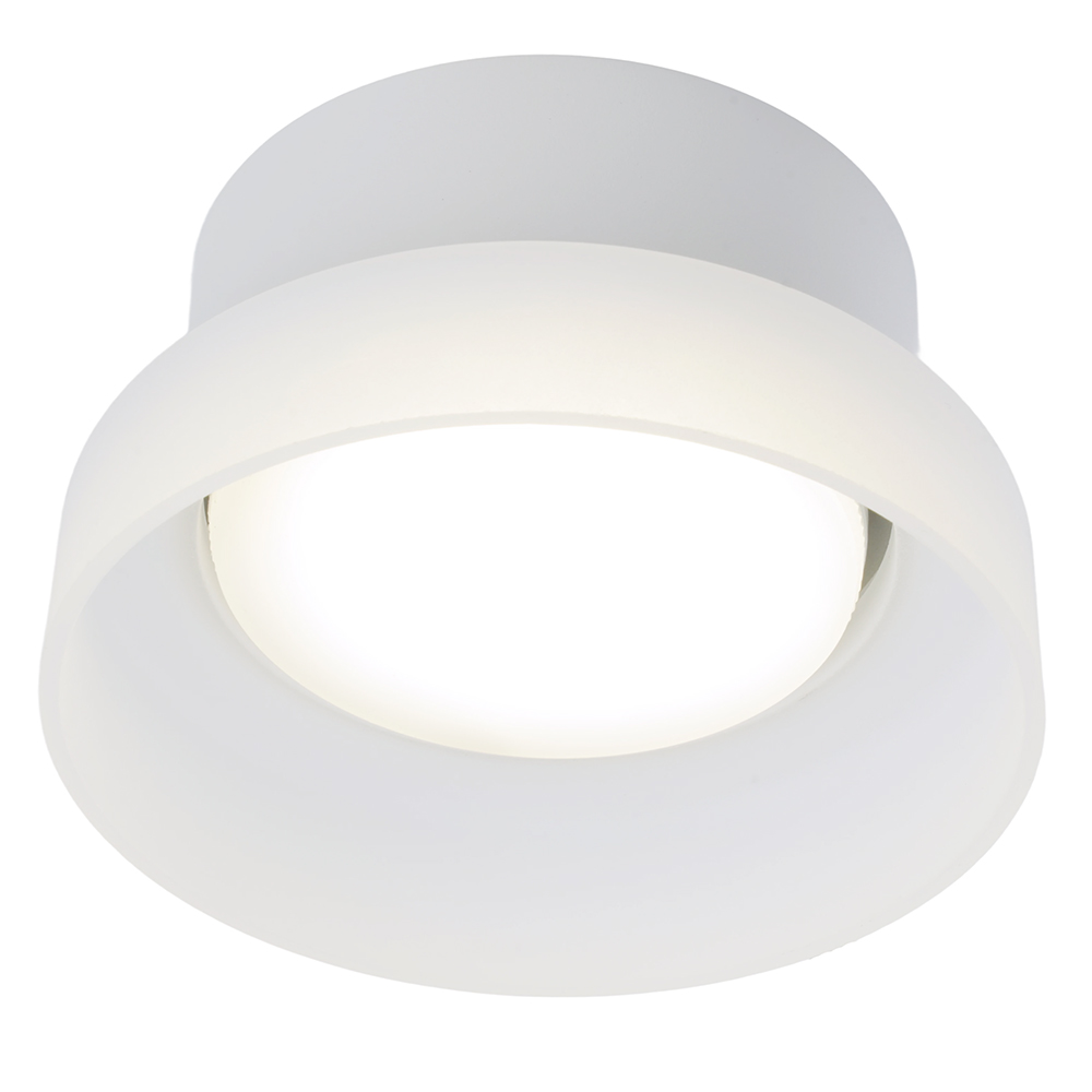 Светильник потолочный Feron HL460 Barrel OPAL 12W, 230V, GX53, белый