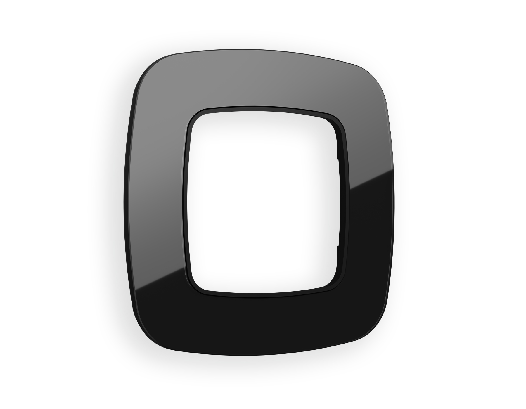 OF350801 Рамка OMEGA Radian (Черный Стекло закаленное натуральное) 1-ая