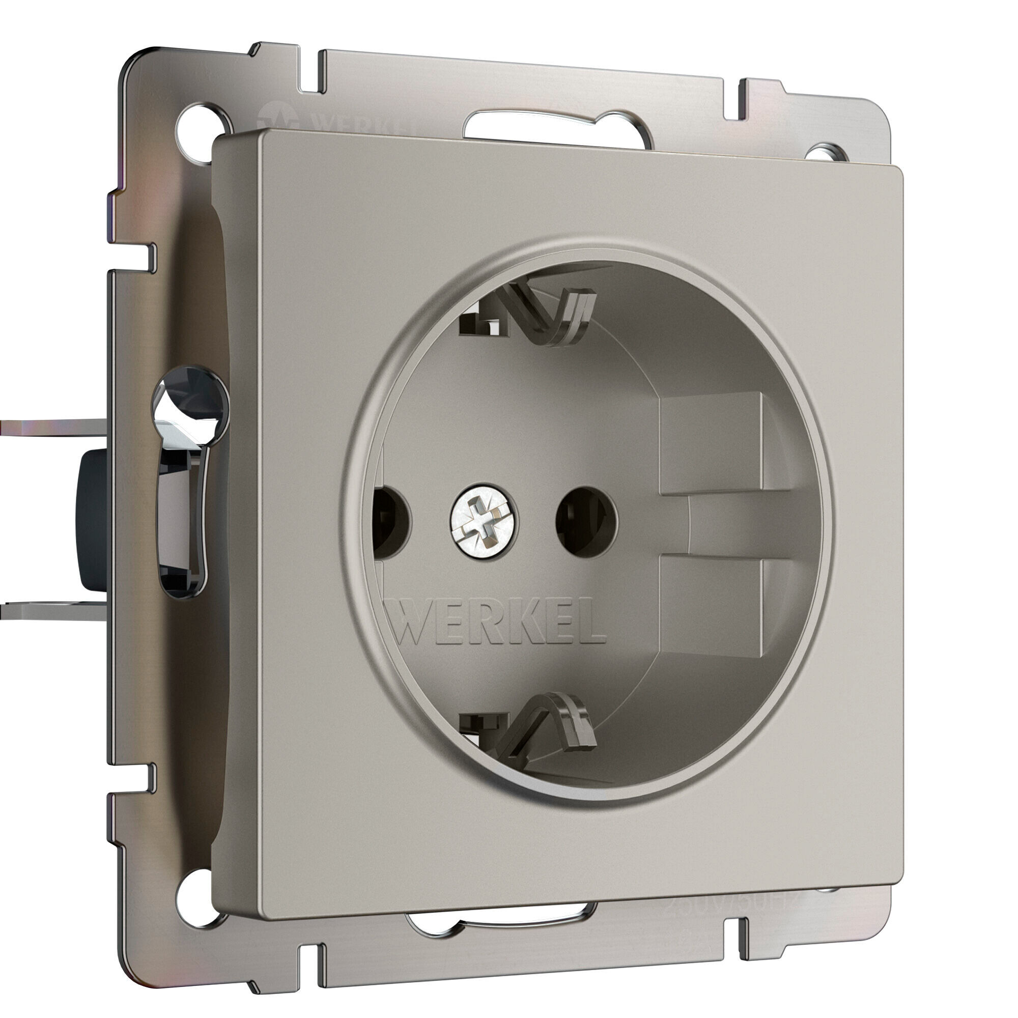 W1271004/ Розетка с заземлением (дымчатый) W1271004