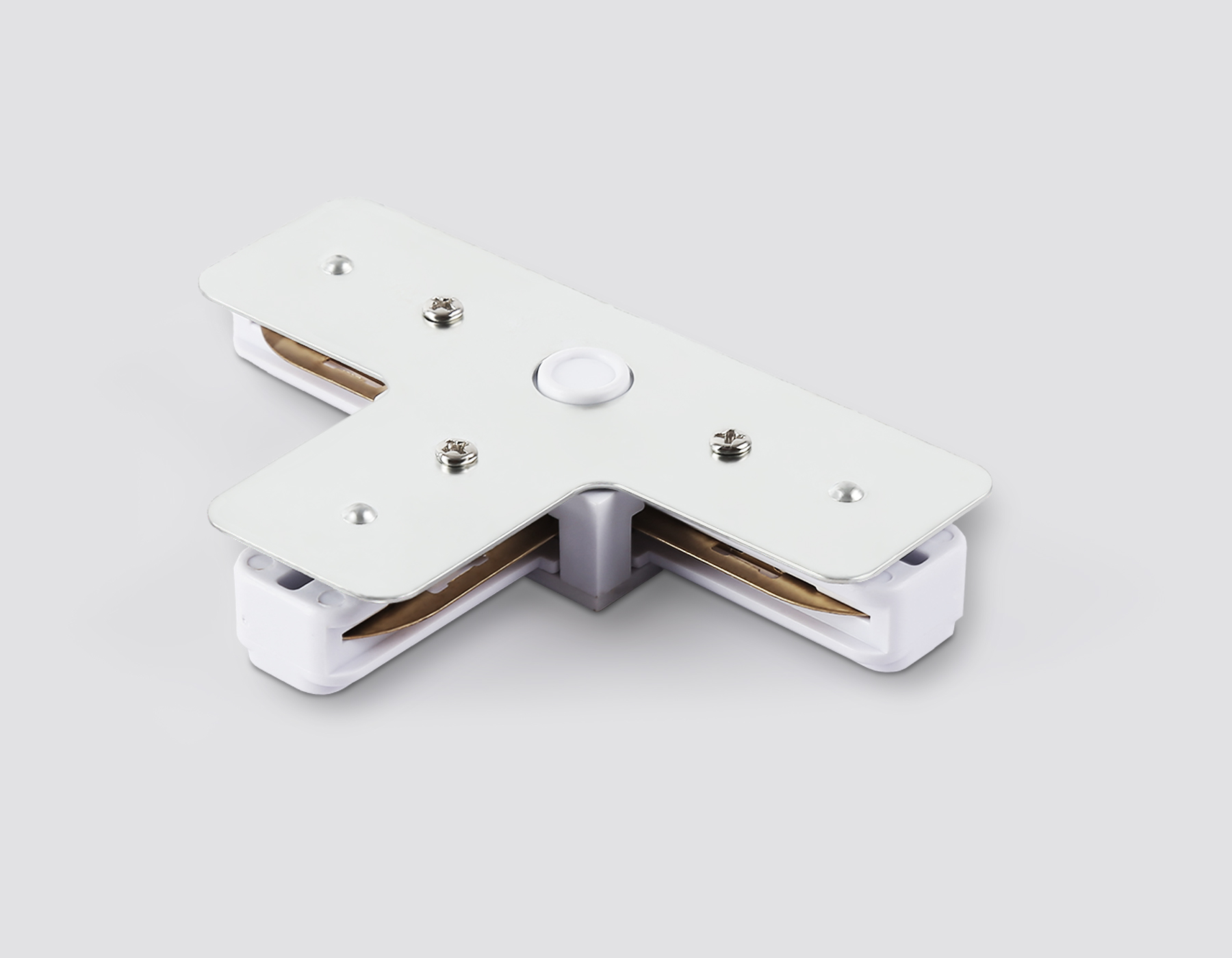 GL7167 WH белый коннектор Т-образный для однофазного шинопровода Standard 220V 105*70*20