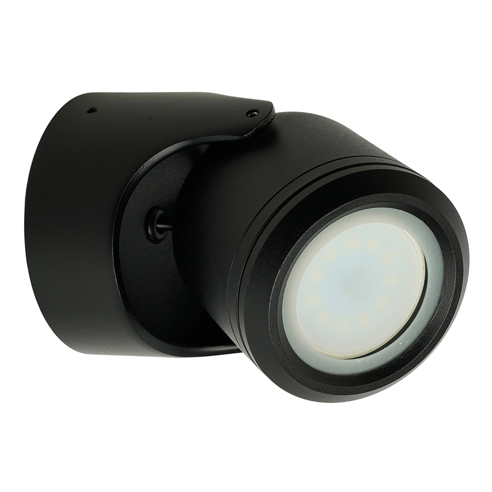 Светильник садово-парковый Feron DH1501, на стену,  GU10, 230V, черный