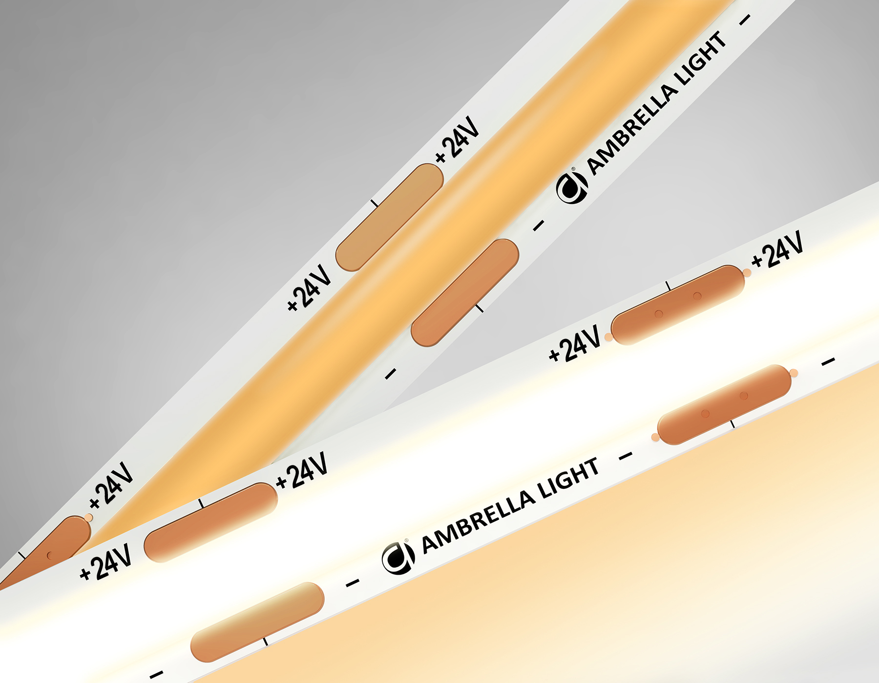 GS4651 COB 320Led/ 10W m/ 24V IP20 3000K/ 5000*8*1.54mm (2 конт.)