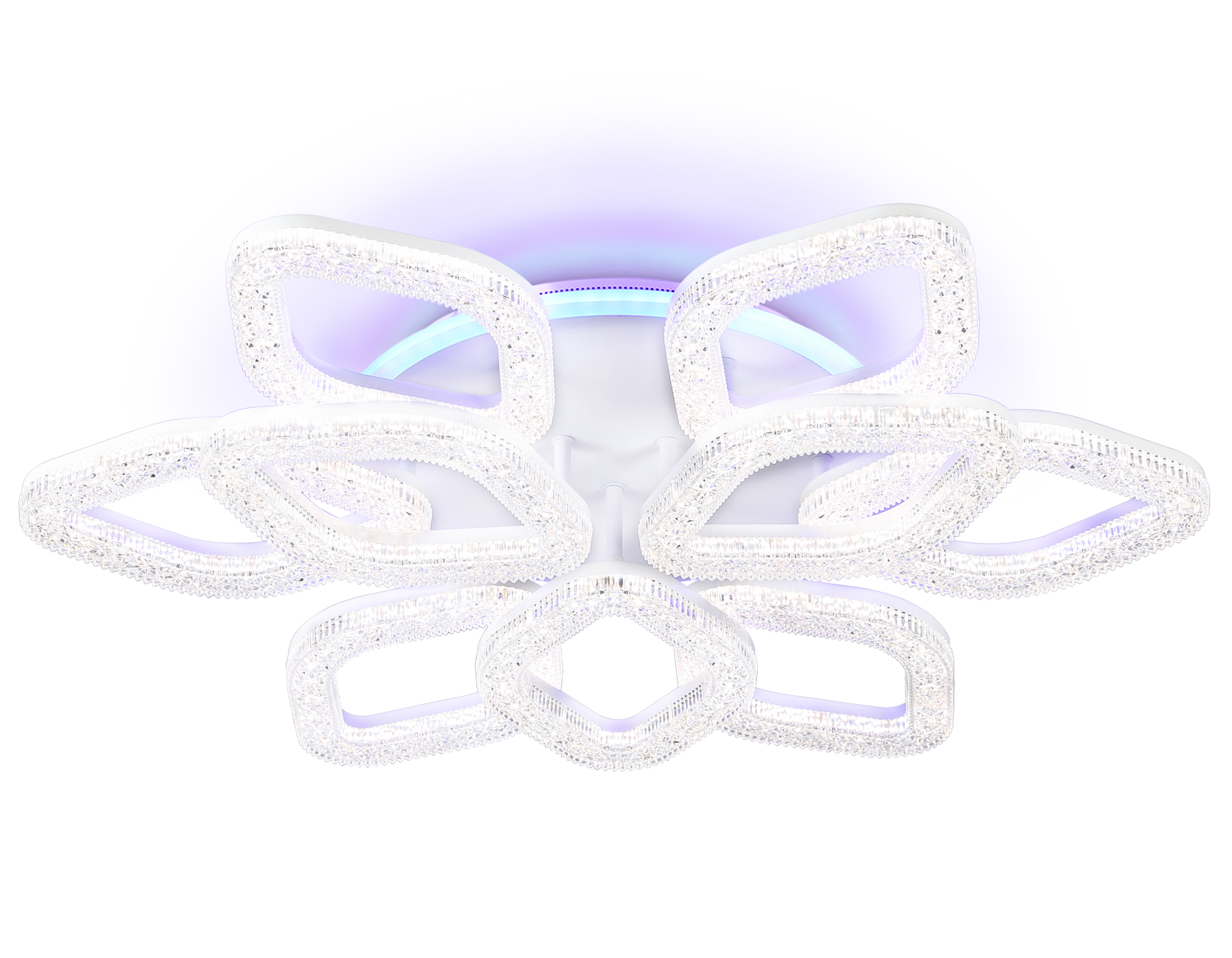 Потолочный LED светильник FA3929/6+3 WH белый 180W 3000K/4200K/6400K+RGB D680*110 (ПДУ РАДИО 2.4G)