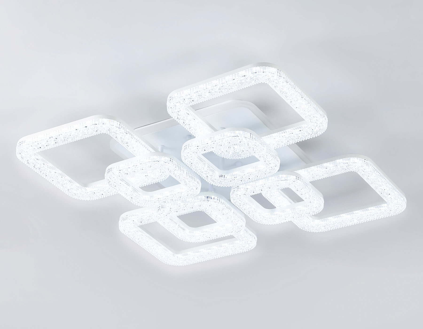 Потолочный LED светильник FA3921/4+4 WH белый 208W 3000K/4200K/6400K 580*580*120 (ПДУ РАДИО 2.4G)