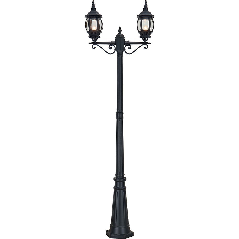 Светильник садово-парковый Feron 8114/PL8114 столб 2*100W E27 230V, черный Светильник садово-парковый Feron 8114/PL8114 столб 2*100W E27 230V, черный