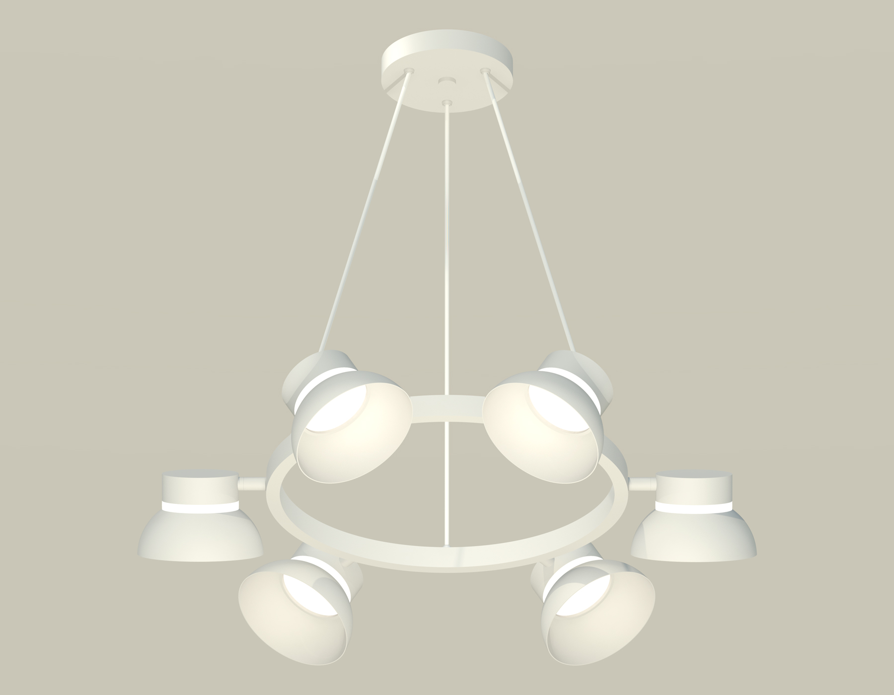 Подвесной светильтник Ambrella XB9191100/6 SWH/FR белый песок/белый матовый GX53 (C9191, N8140)