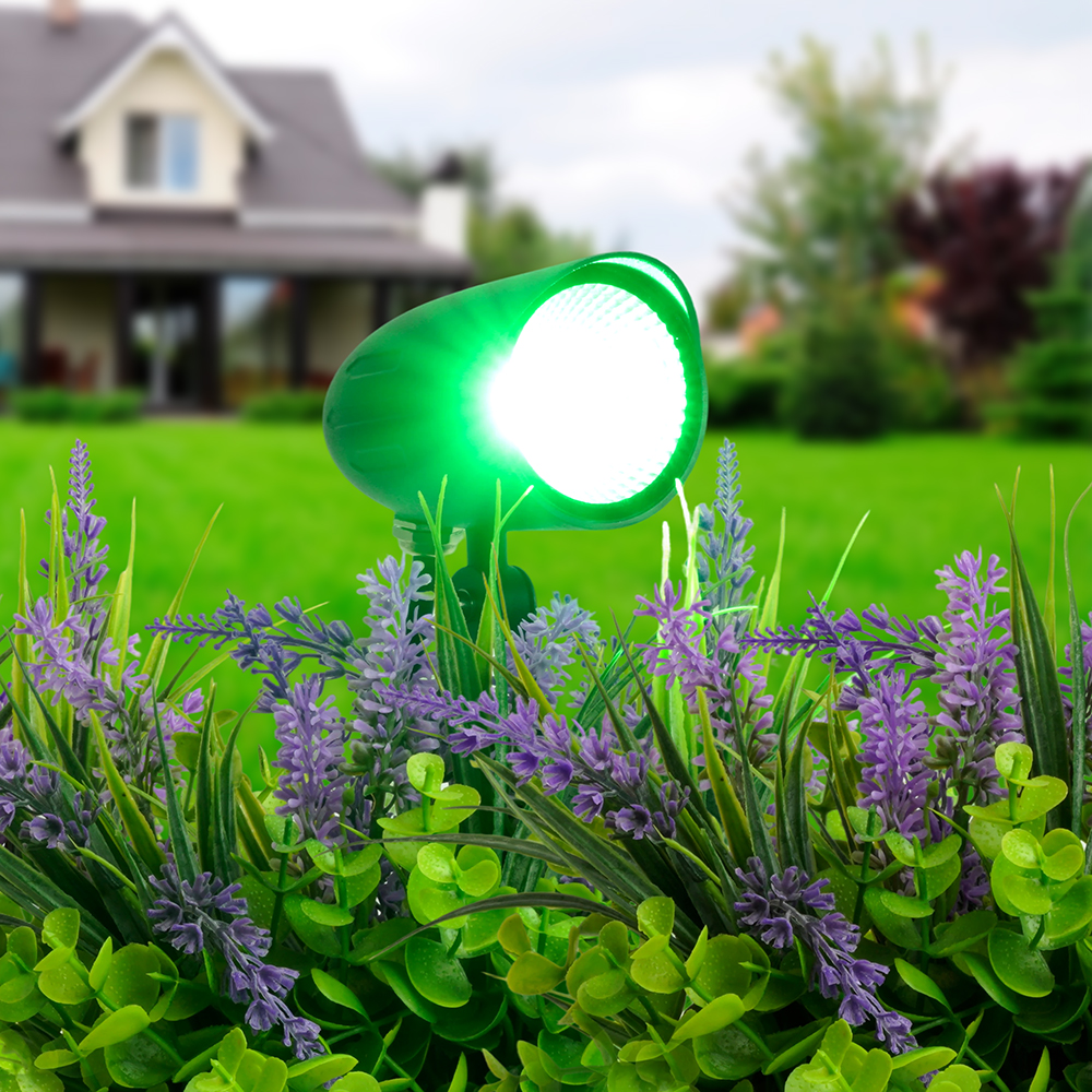 Светодиодный светильник тротуарный (грунтовый) Feron SP2714 12W зеленый 85-265V IP65