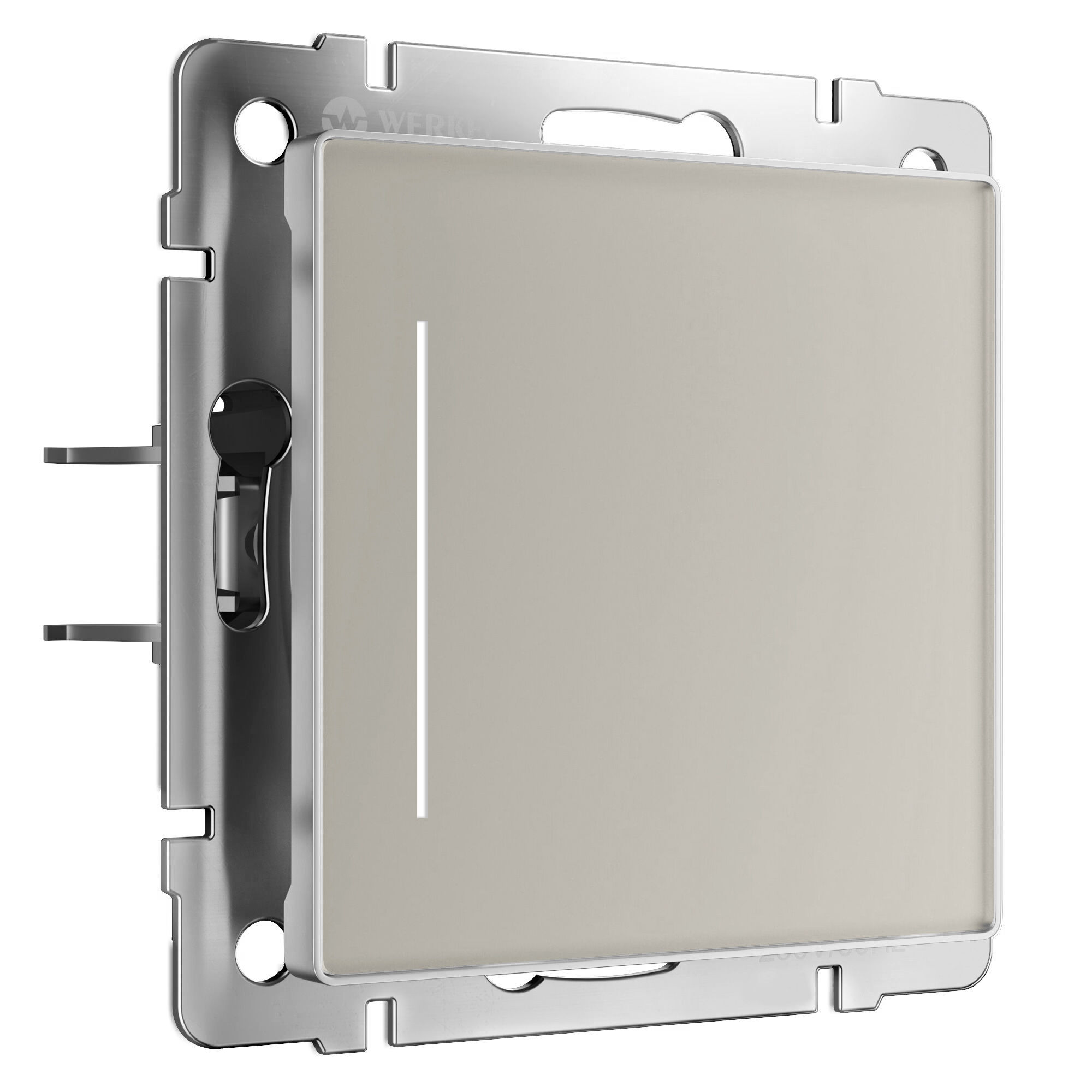 W4512014/ Сенсорный выключатель одноклавишный с подсветкой (дымчатый) W4512014