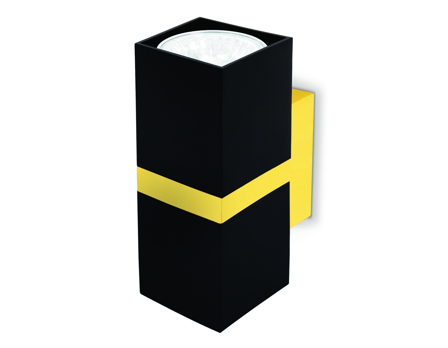 Настенный светильник FW246/2 BK/GD черный/золото GU10*2 max 12W 155*61*80