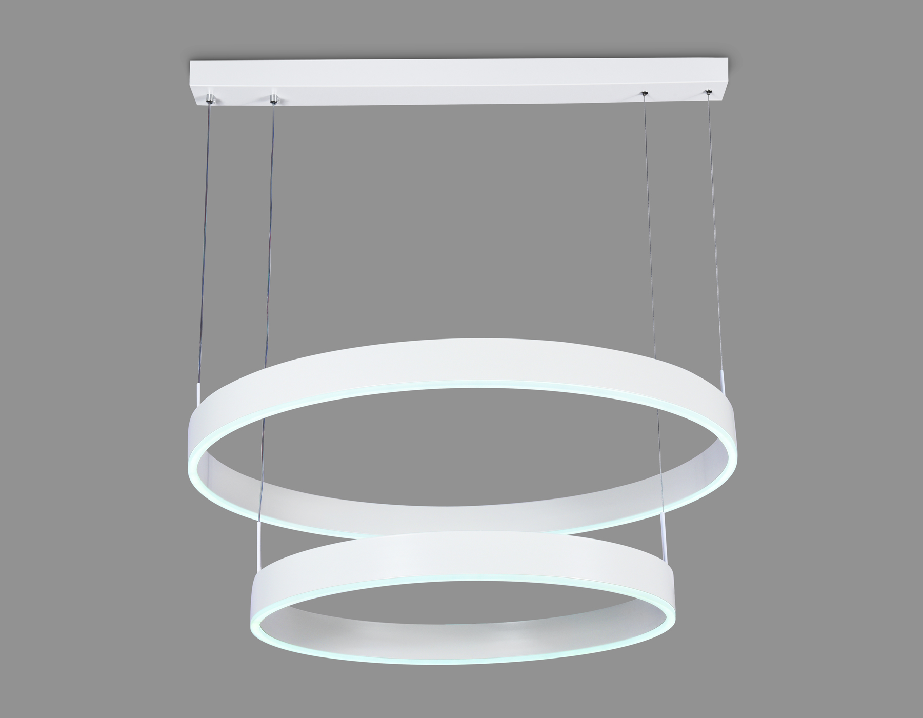 Подвесной светильник Ambrella FA6615/2 WH белый 119W D600/800*750 (ПДУ РАДИО 2.4G)