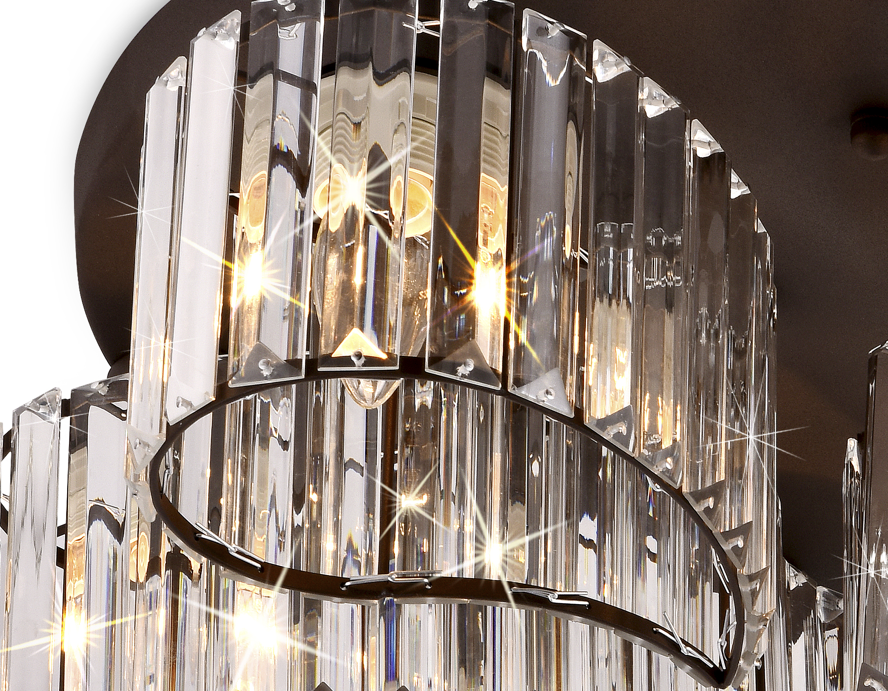 Потолочный светильник Ambrella TR5203/5 CF/CL кофе/прозрачный E27/5 max 40W D500*180