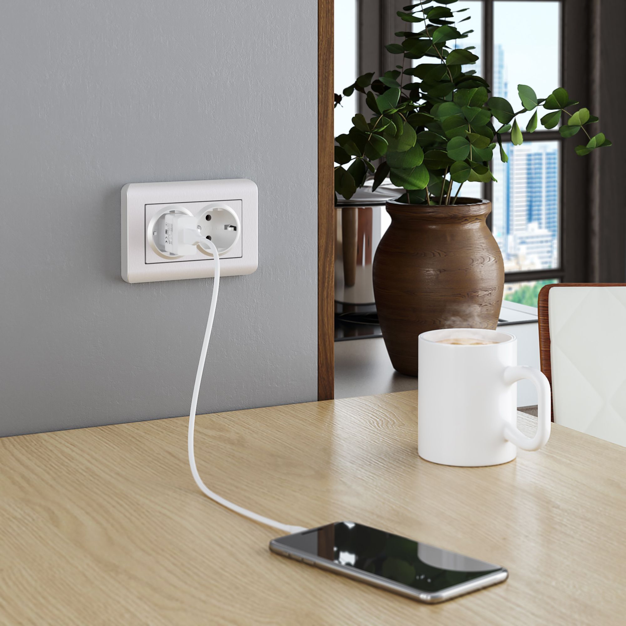 Рамка WERKEL Stream для двойной розетки (перламутровый) WL12-Frame-01-DBL / W0082113 / a041871