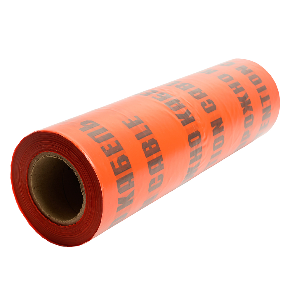 Лента сигнальная, 100 п.м.х450 ммх100 мкм, STEKKER красный/черный INTP10-450-100