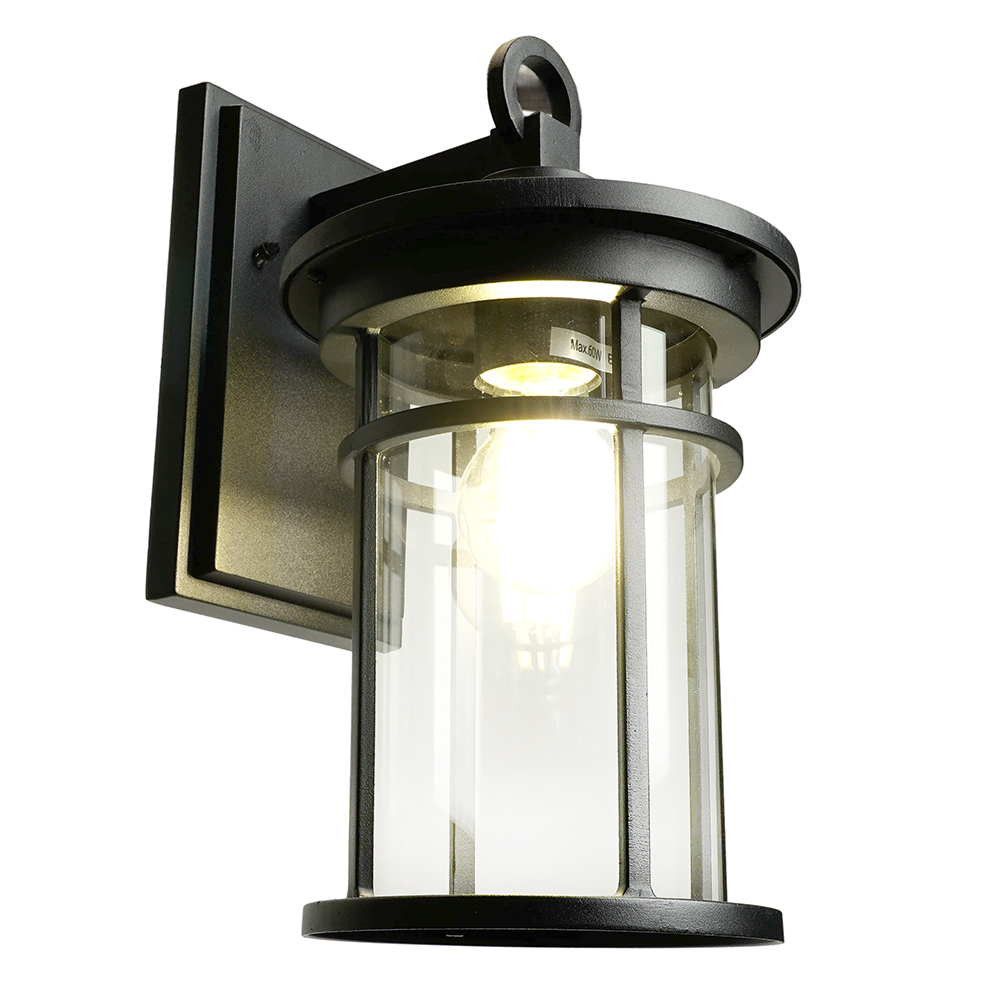 Светильник садово-парковый Feron PL761 на стену вниз 60W 230V E27,  черный