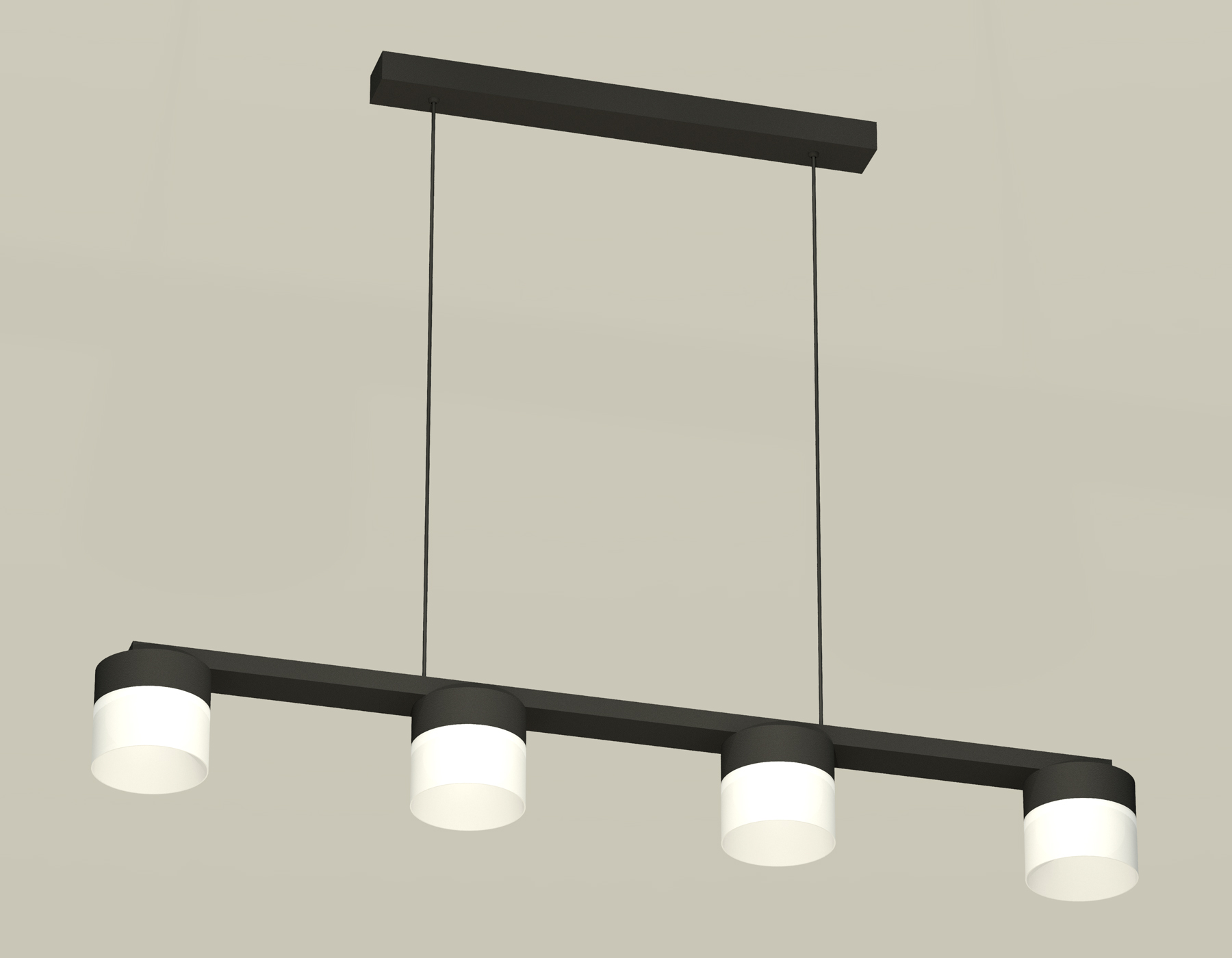 Подвесной светильтник Ambrella XB9152205/4 SBK/FR черный песок/белый матовый GX53 (C9152, N8402)