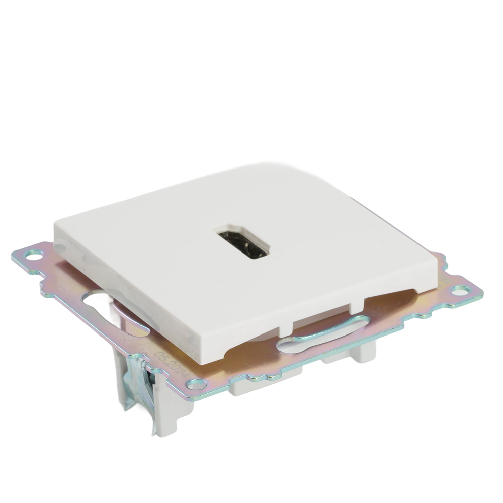 Розетка HDMI 2.1, Type A  (механизм), STEKKER GLS00-7118-01, серия Катрин, белый