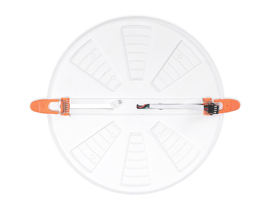 Встраиваемый cветодиодный светильник с подсветкой и регулируемым крепежом Ambrella DCR313 24W+6W 4200K/6400K 85-265V D230*35 (A110-200)