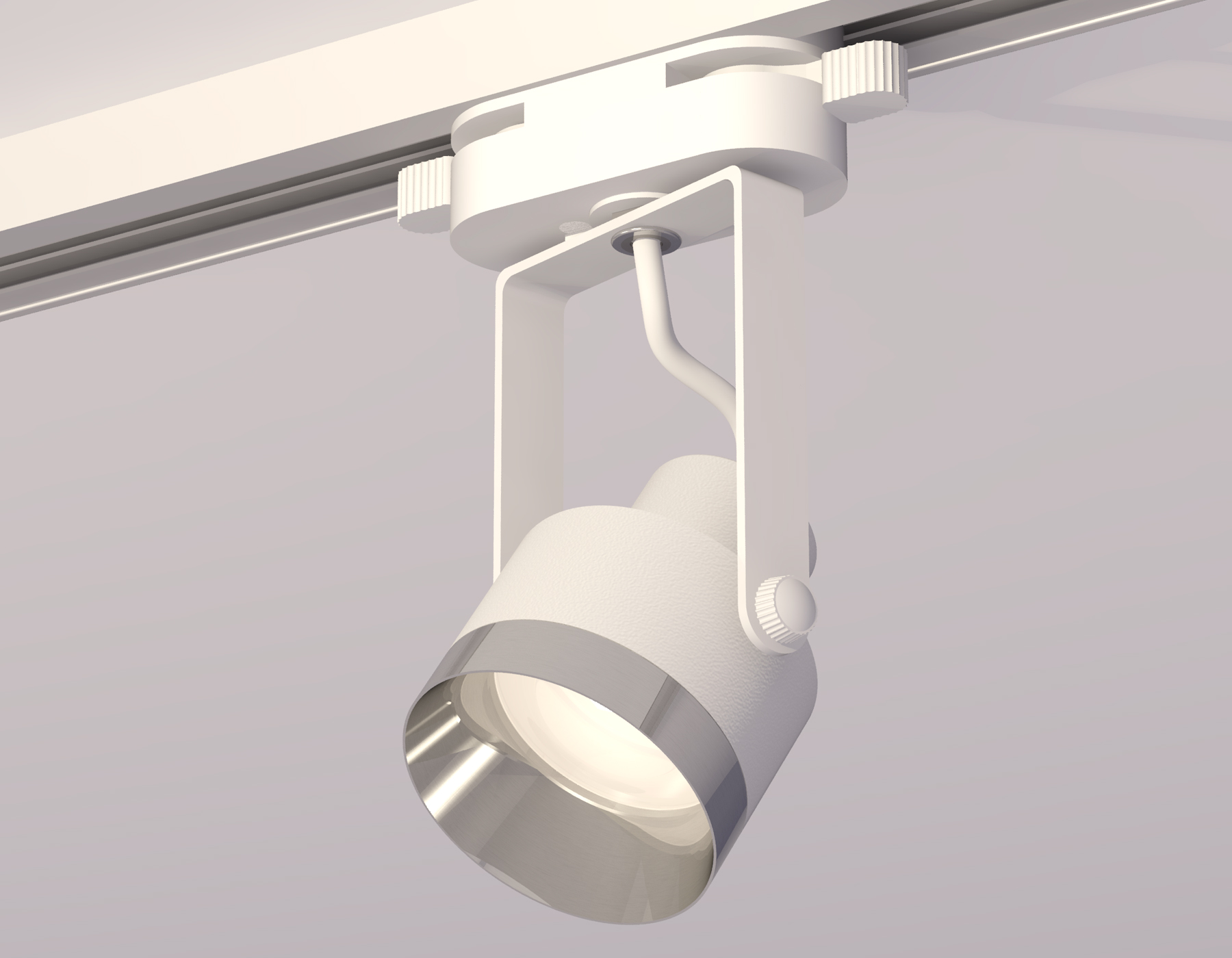 Трековый однофазный светильник XT6601042 WH/PSL белый/серебро полированное MR16 GU10 (C6601, N6132)