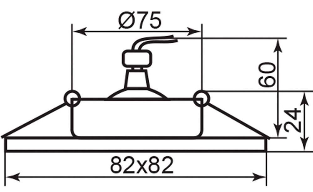 Светильник встраиваемый Feron DL273 потолочный MR16 G5.3 алюминий-хром