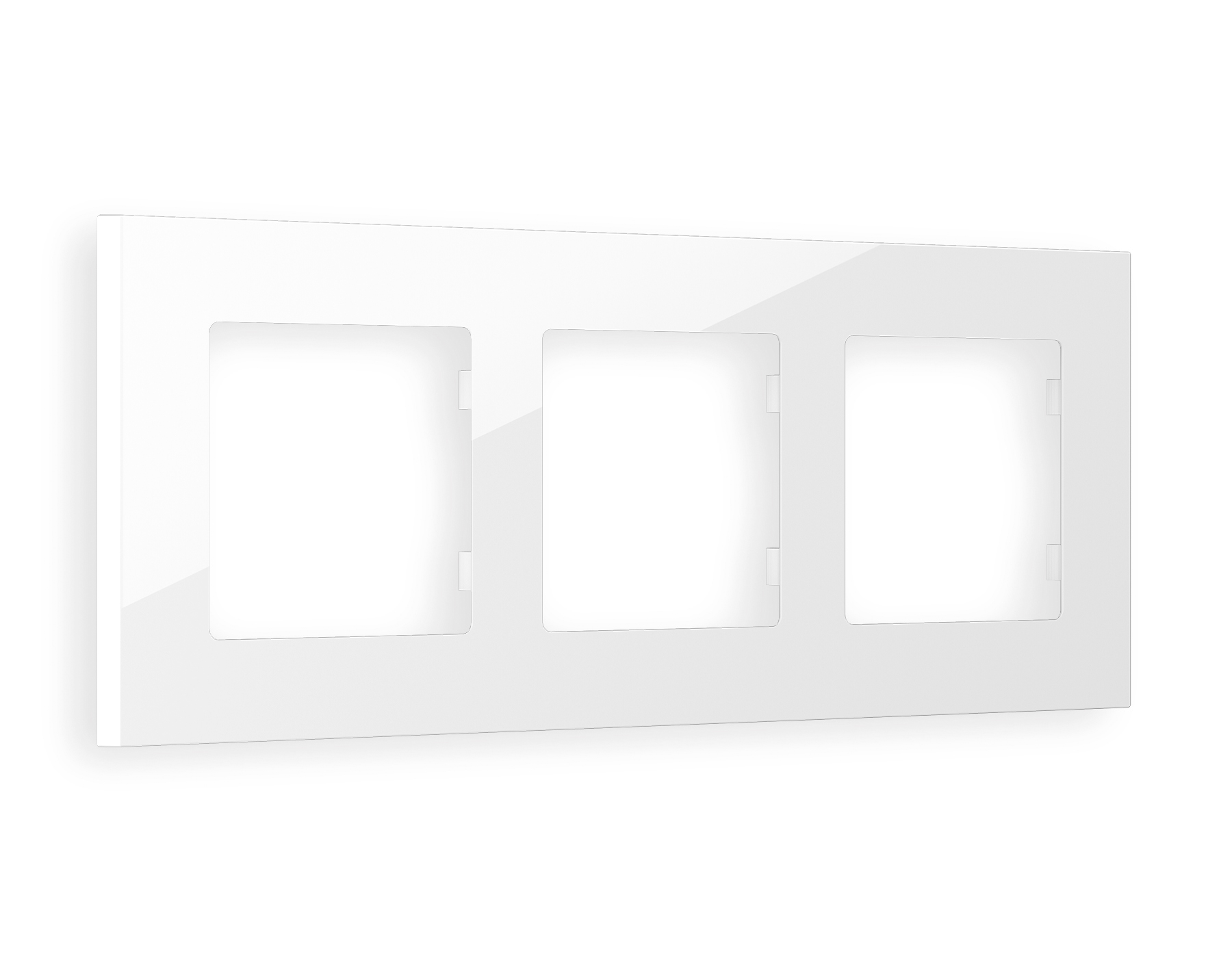 AF250103 Рамка ALFA Qubi (Белый глянец) 3-ая