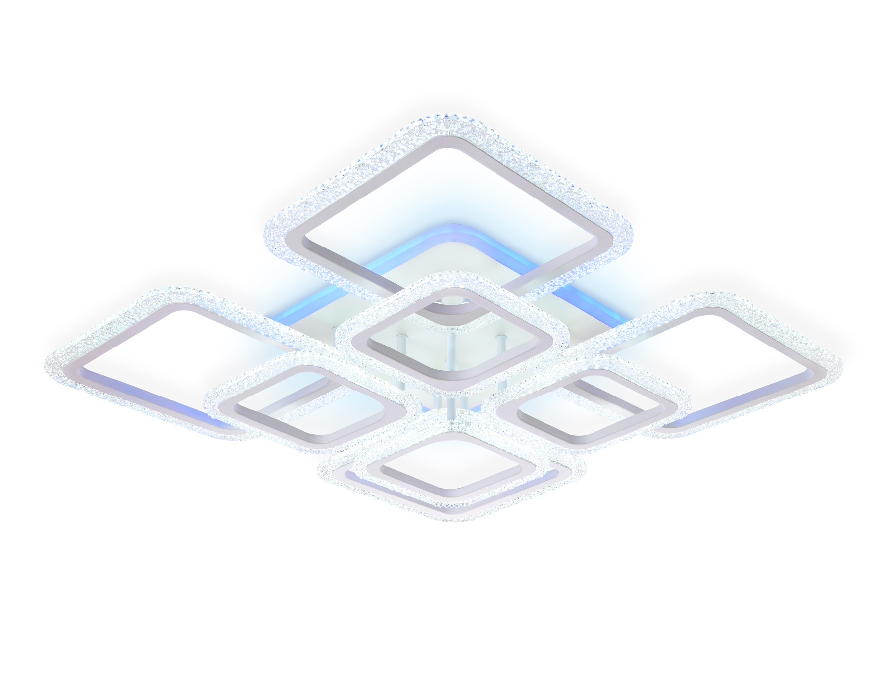 Потолочный светодиодный светильник с пультом Ambrella FA5303 WH белый 171W 840*840*130 (ПДУ РАДИО 2.4)