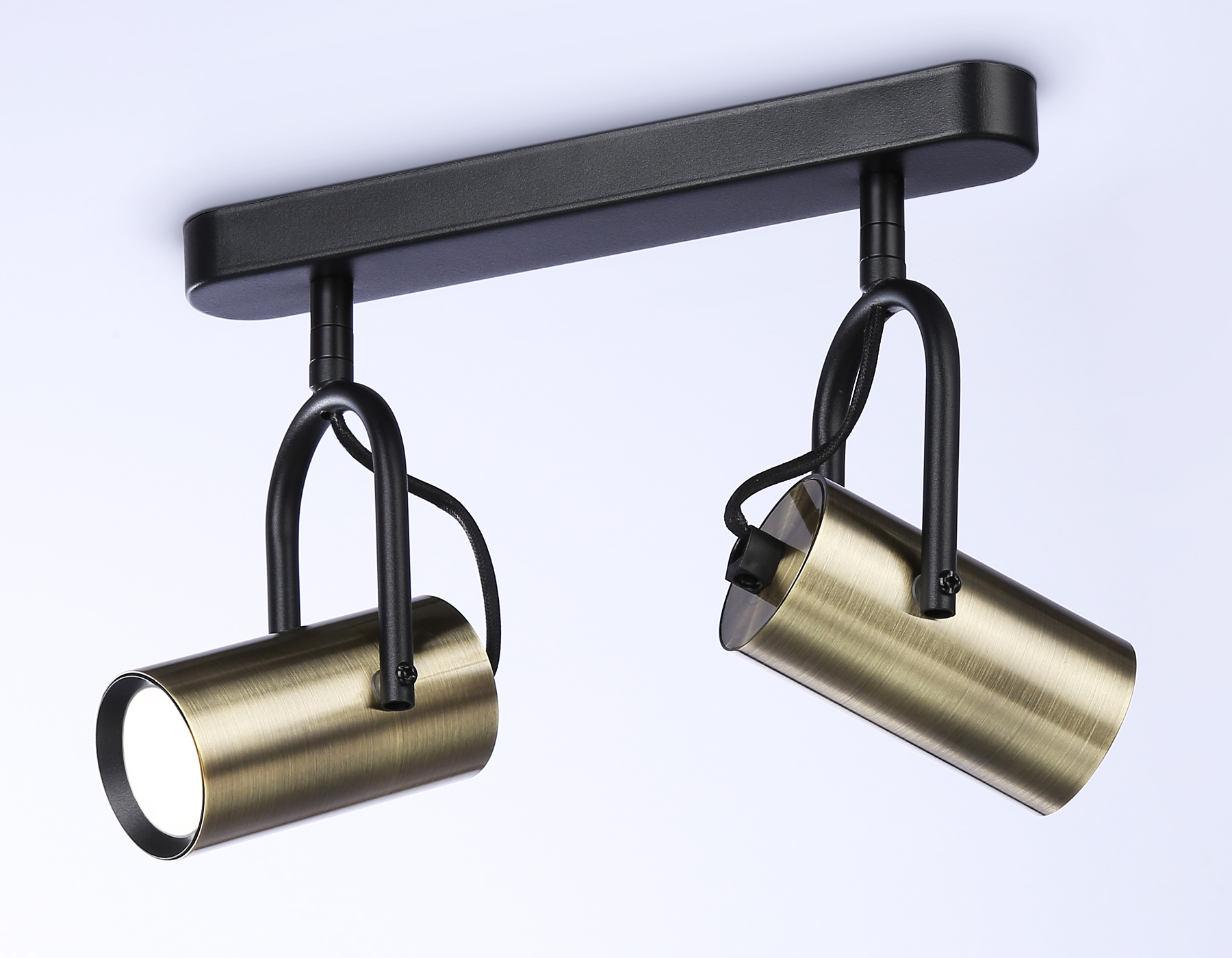 Накладной поворотный спот Ambrella TA13194/2 BK/SB черный/бронза GU10/2 max 12W 260*100*195