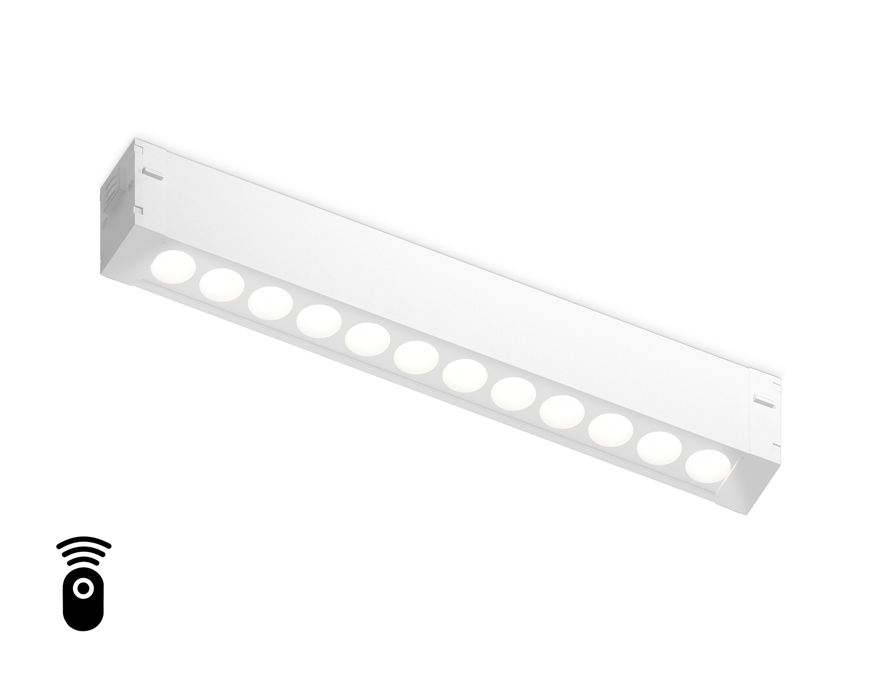 GL1301 WH белый IP20 12W 3000K-6400K 220V 24° 232*25*42 (Без ПДУ)