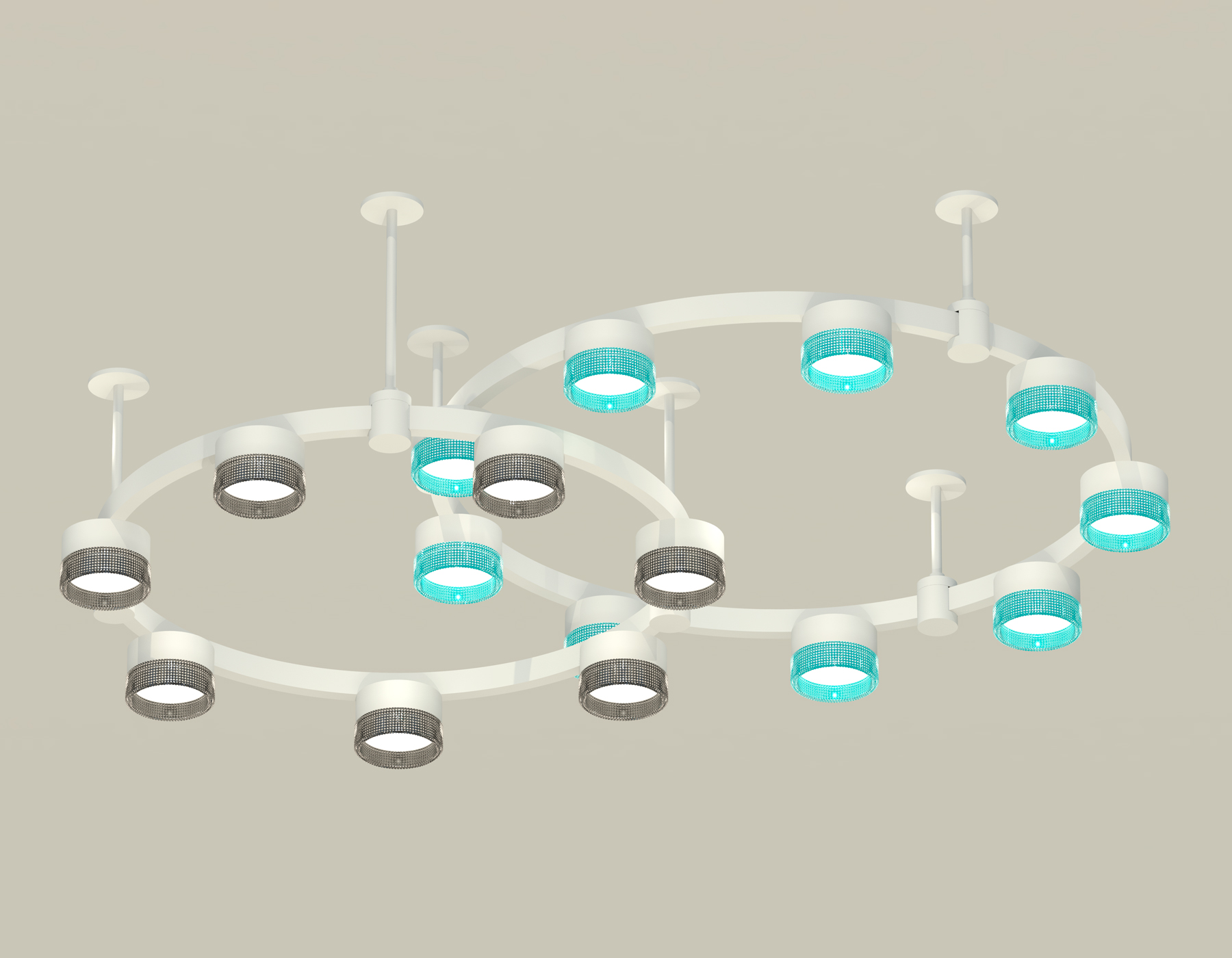 Подвесной светильник Ambrella Techno Ring XR92211200/16 SWH/BL/BK белый песок/голубой/тонированный GX53 Подвесной светильник Ambrella Techno Ring XR92211200/16 SWH/BL/BK белый песок/голубой/тонированный GX53